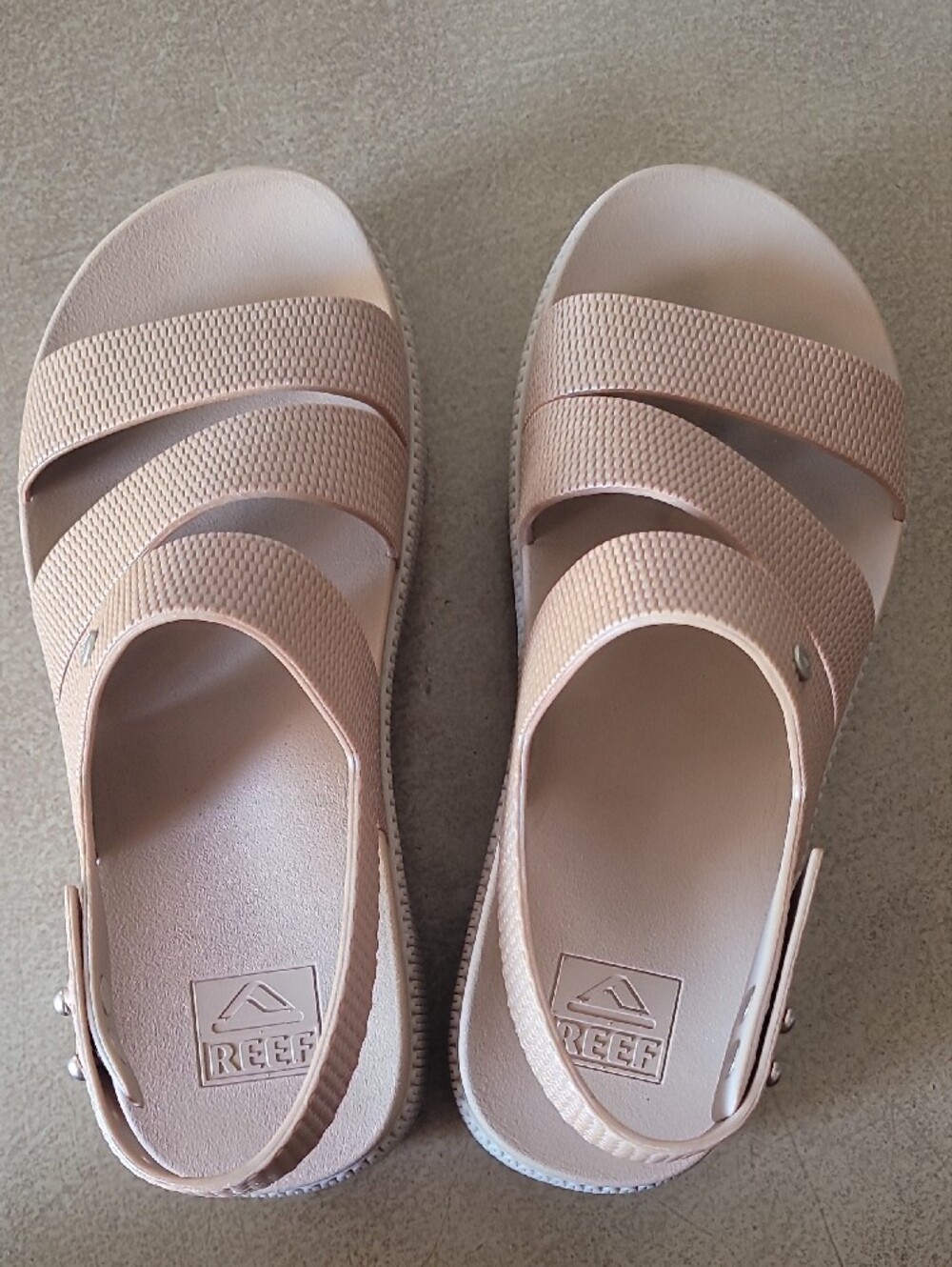 REEF Water Vista Higher Waterproof Platform Sandal Tan / Nude / Beige - Picture 2 of 8